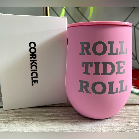 "Roll Tide Roll” Corkcicle Neon Lights Stemless Cup w
Lid ✨ Sun Soaked Pink 12oz - Picture 14 of 14